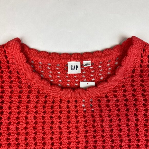 NWT Gap Crochet Flutter Sleeve Top Women's Size XL - Picture 6 of 12